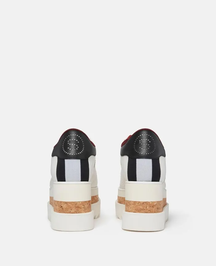 Women Wedges Stella McCartney SneakElyse Platform Sneakers Pure White