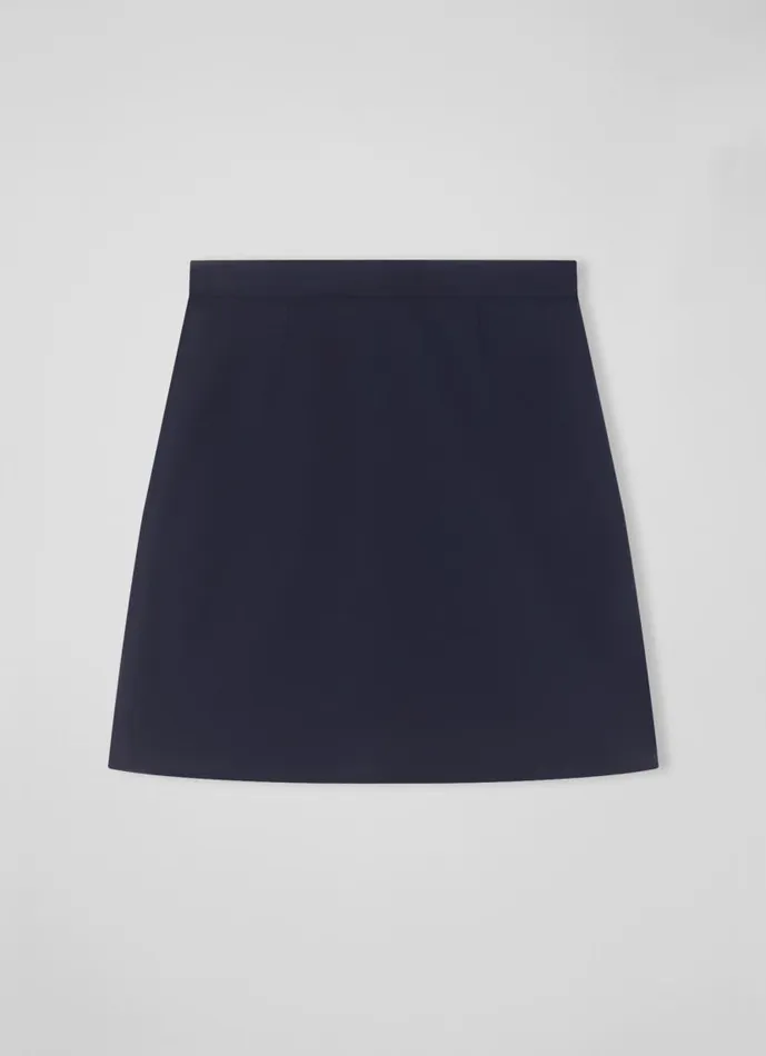 Women Wiley Navy Recycled Crepe Pencil Skirt Navy LKBennett Skirts