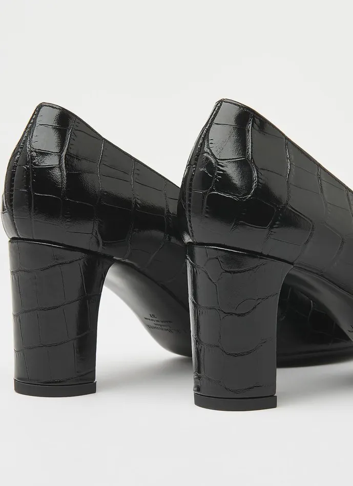 Women Winola Black Croc Effect Courts Black LKBennett Court Shoes Women Winola Black Croc Effect Courts Black LKBennett Court Shoes