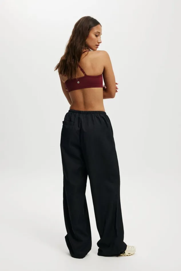 Woven Active Tie Up Pant Black Women Cotton On Pants