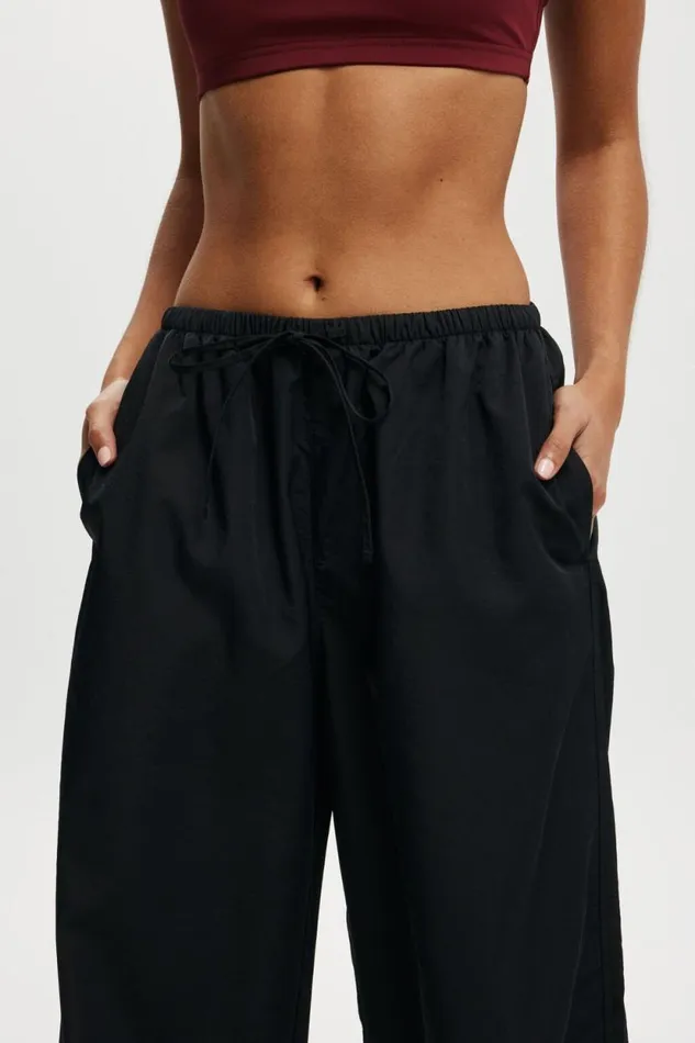 Woven Active Tie Up Pant Black Women Cotton On Pants