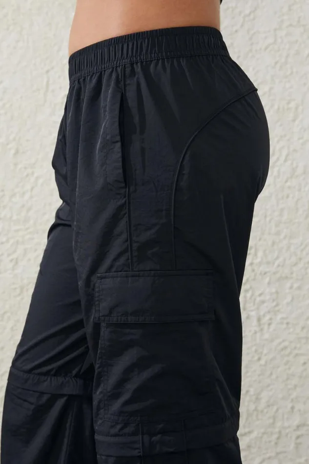Woven Zip Off Cargo Pant Black Women Cotton On Pants